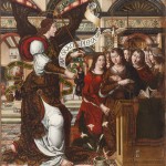 La Anunciación. Rodrigo de Sajonia (antes Maestro de Sijena). Óleo sobre tabla. 1515-1519. NIG.00003. © Foto Fernando Alvira. Museo de Huesca.