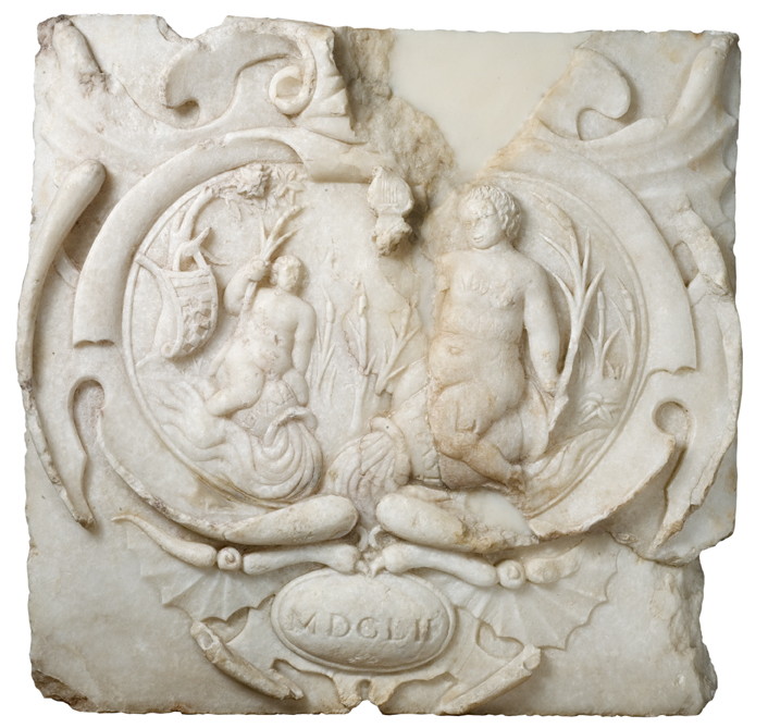Aguamanil. Anónimo. Alabastro tallado. 1652. NIG. 03628. © Foto Fernando Alvira. Museo de Huesca.