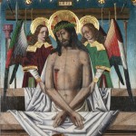 Jesucristo varón de dolores. Martín Bernat. Temple sobre tabla. 1475-1490.NIG. 00020. © Foto Fernando Alvira. Museo de Huesca.
