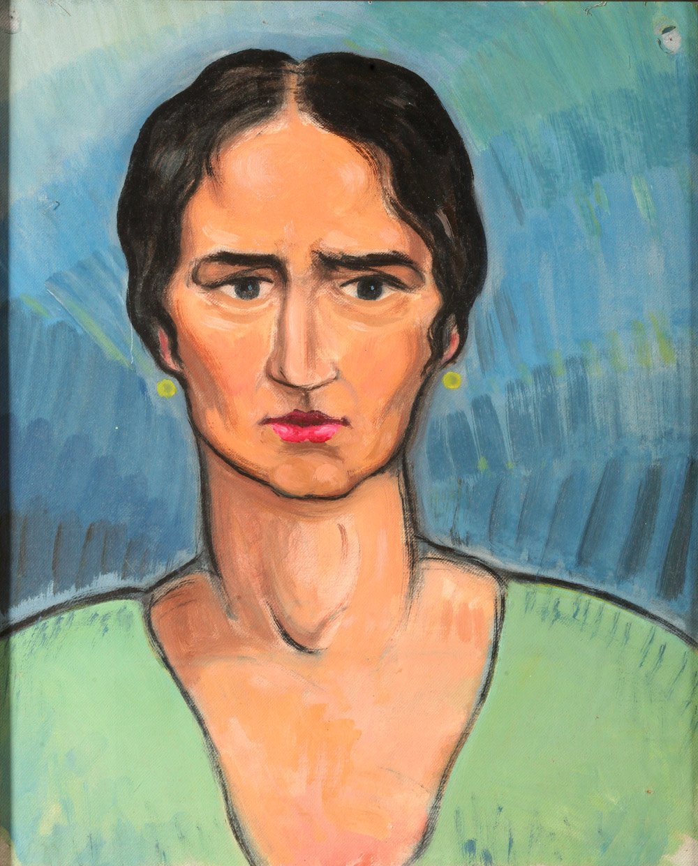 Retrato de Conchita Monrás. Ramón Acín. Óleo sobre lienzo .1934. NIG. 04310. © Foto Fernando Alvira. Museo de Huesca.
