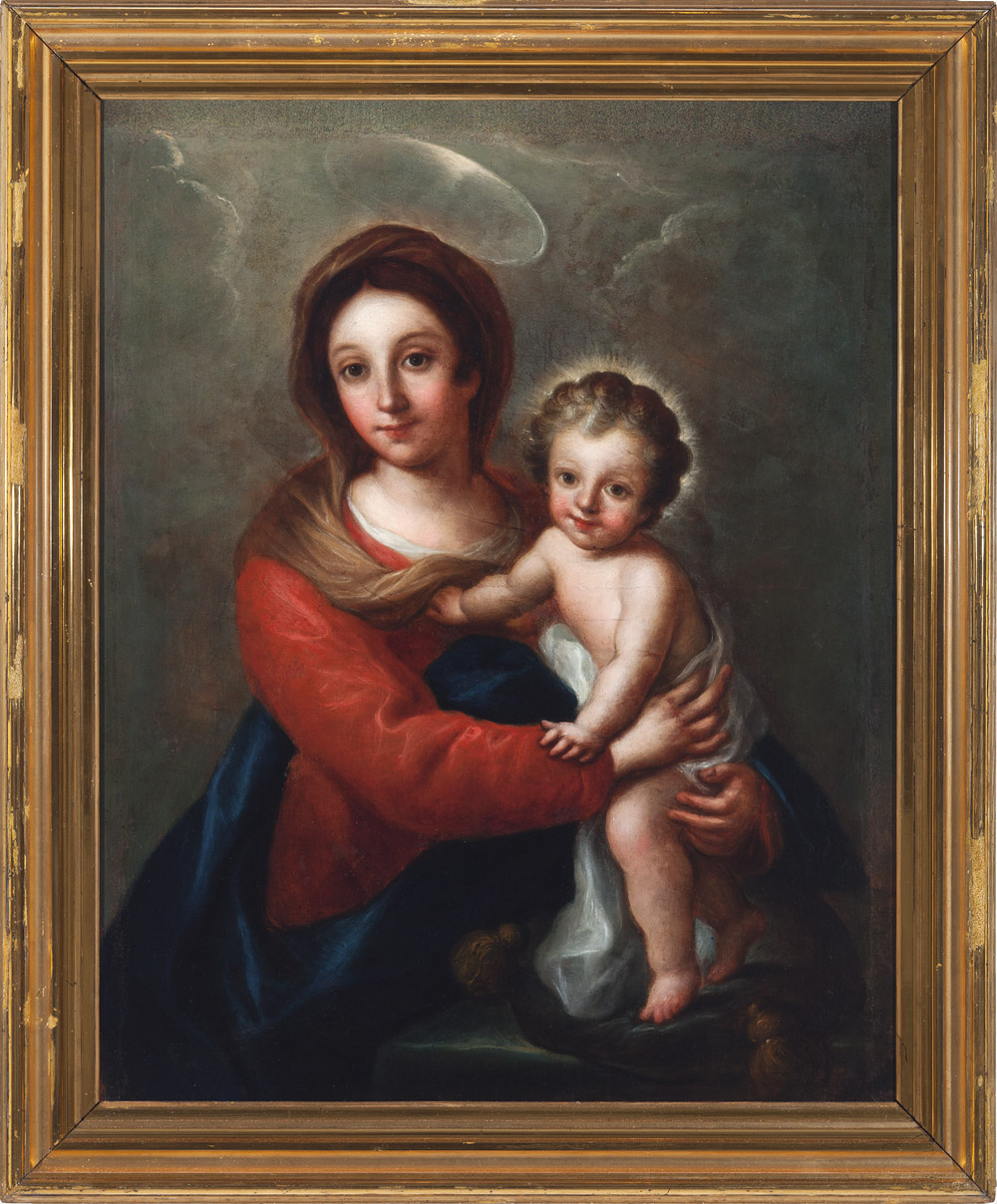 Virgen con Niño. Ramón Bayeu. Óleo sobre lienzo. 1751-1800. NIG. 10926. © Foto Fernando Alvira. Museo de Huesca.