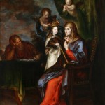 San Joaquín, Santa Ana y la Virgen.Francisco Camilo.Óleo sobre lienzo.1652.NIG.00079.©Foto Fernando Alvira.Museo de Huesca