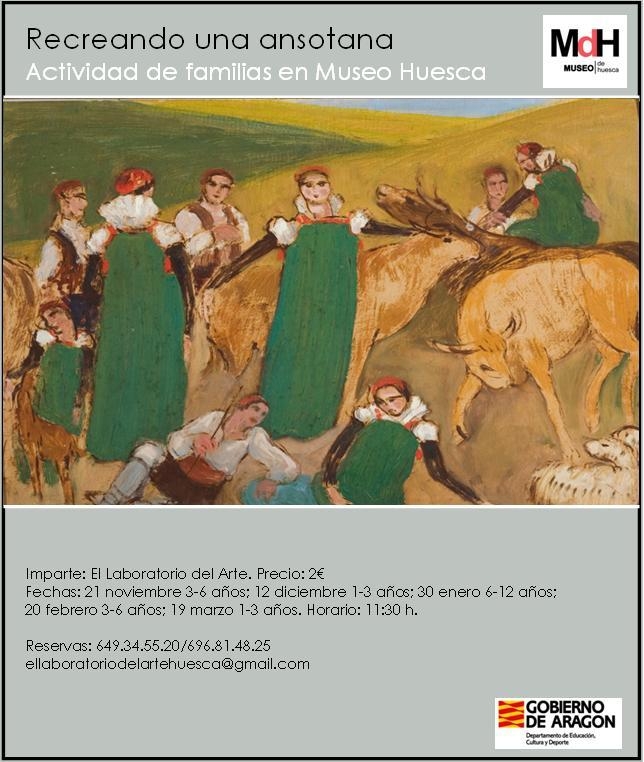 Recreando una ansotana.Didáctica de familias. Museo de Huesca