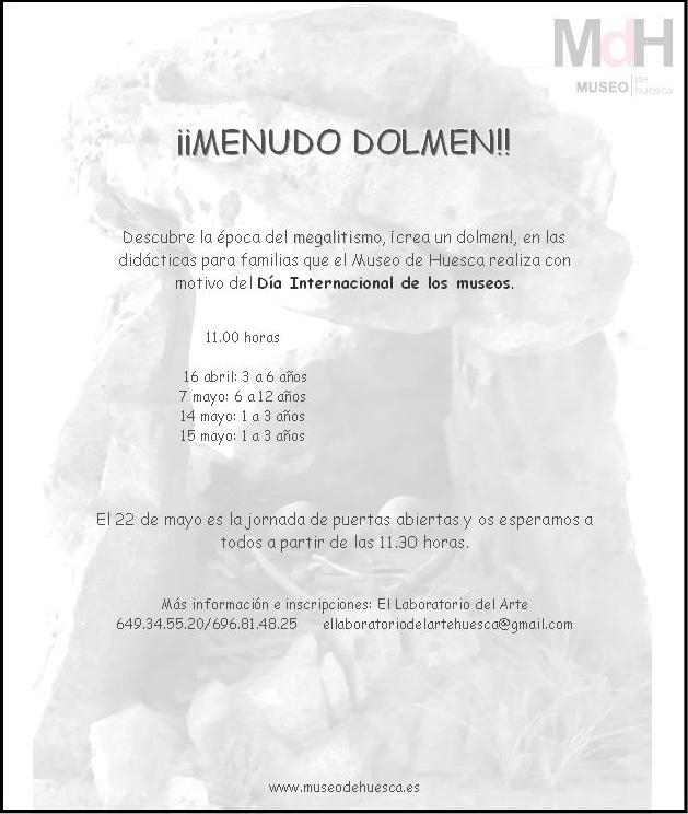 Didáctica Menudo Dolmen.DIM.Museo Huesca