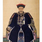 Retrato de caballero, Aguada y tinta sobre seda, China, siglo XVIII, Casa Ric - Archivo del Gobierno de Aragón