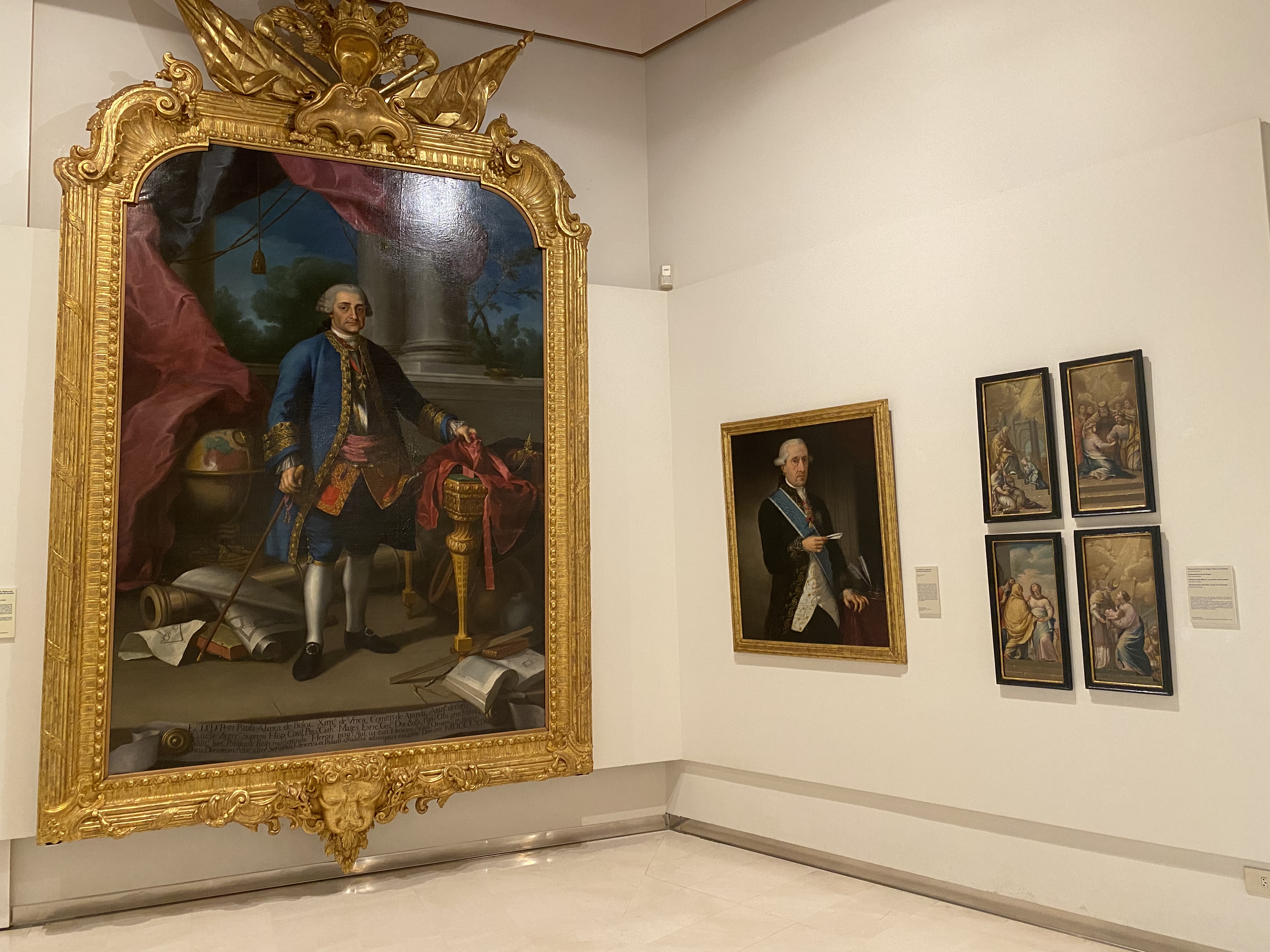 Renovación de la exposición permanente, retrato del conde de Floridablanca